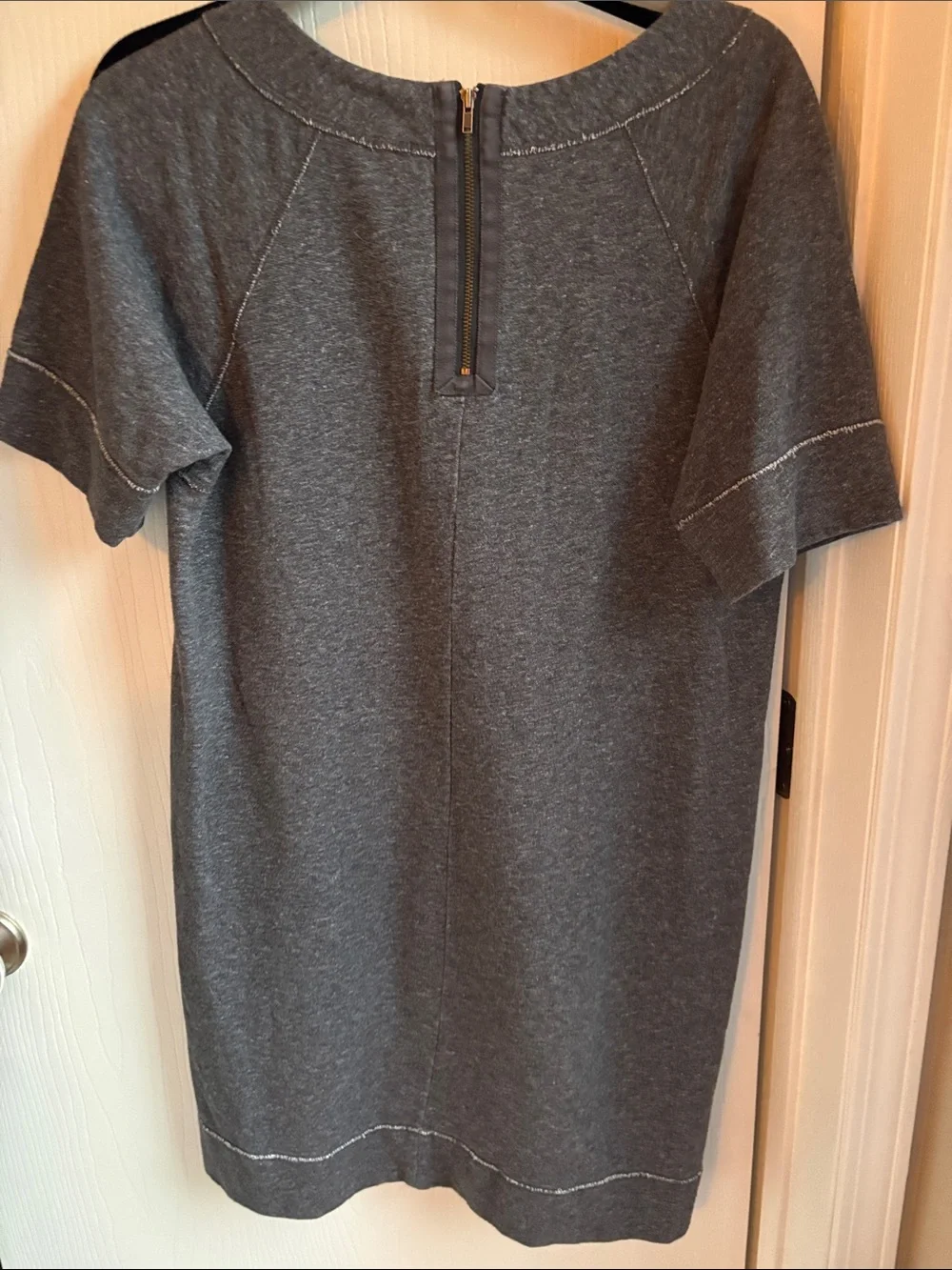 J. Crew Heather Gray Short Sleeve Tunic